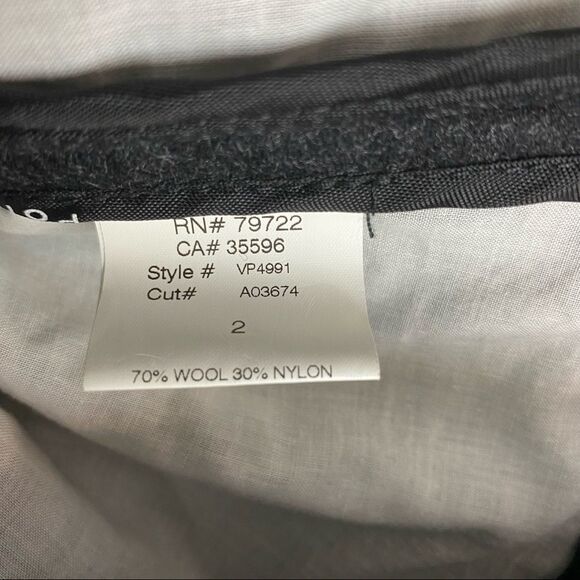 Poleci Gray Raw Edge Seam Long Sleeve Jacket 2 - Picture 11 of 12